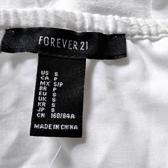 Forever 21 Elegant White Crochet Mini Dress - Picture 3 of 5